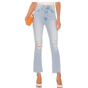 MOTHER HIGH Waisted Rider Ankle Fray Island After Hours Jean- Size 26